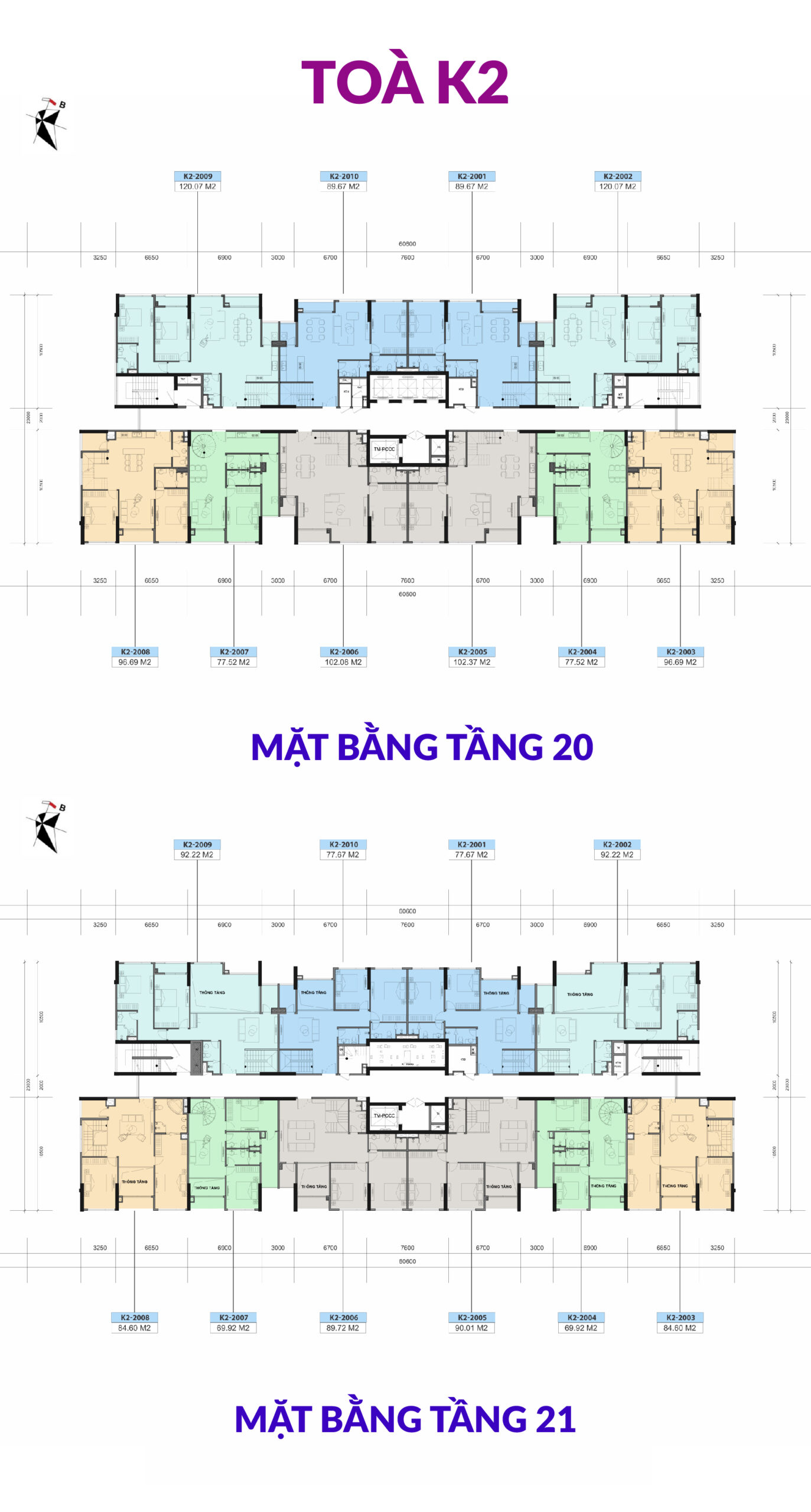Mặt Bằng Penthouse – Tòa K2
