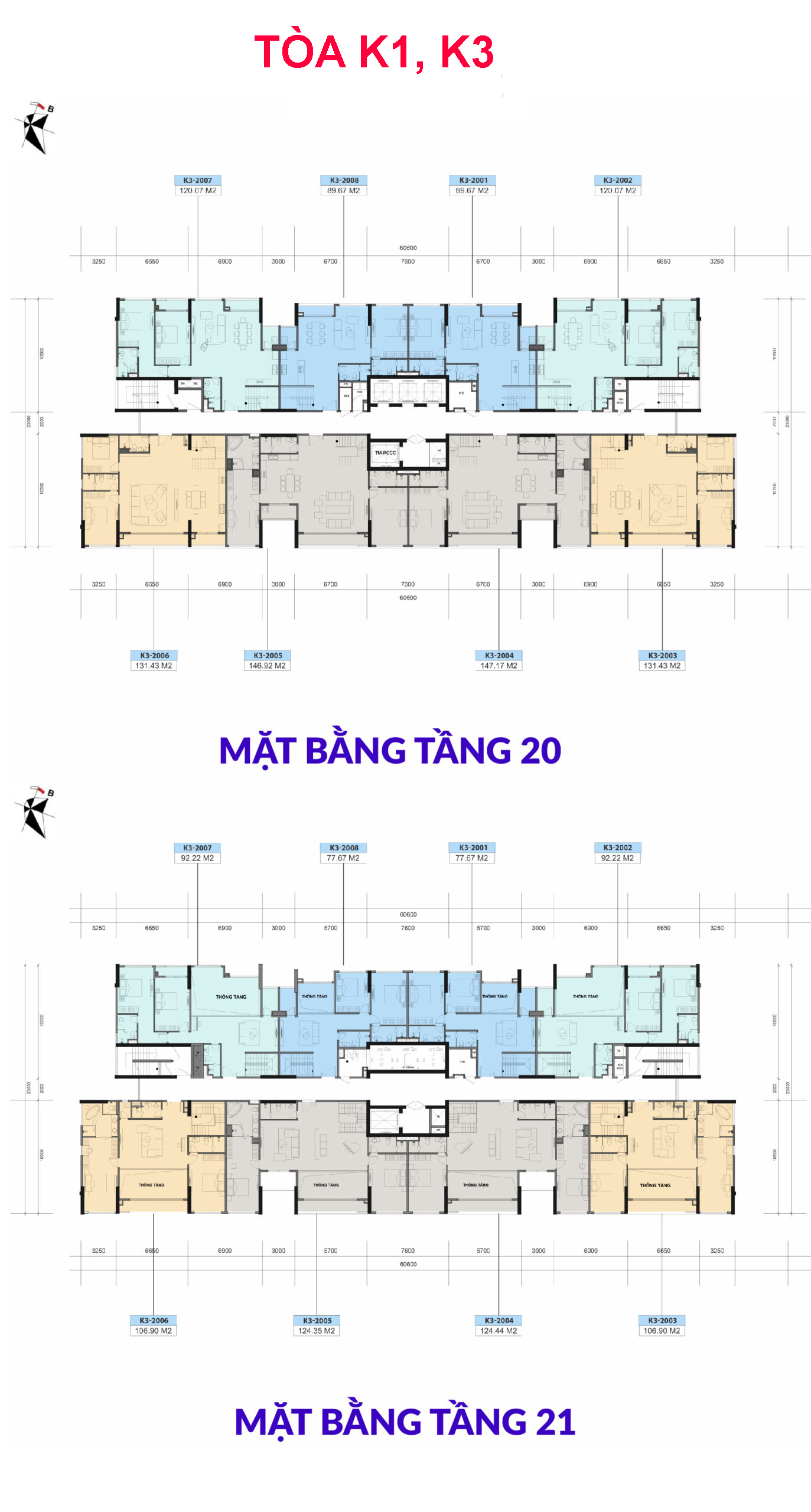 Thiết kế Penthouse Khai Sơn City tòa K1 và K3