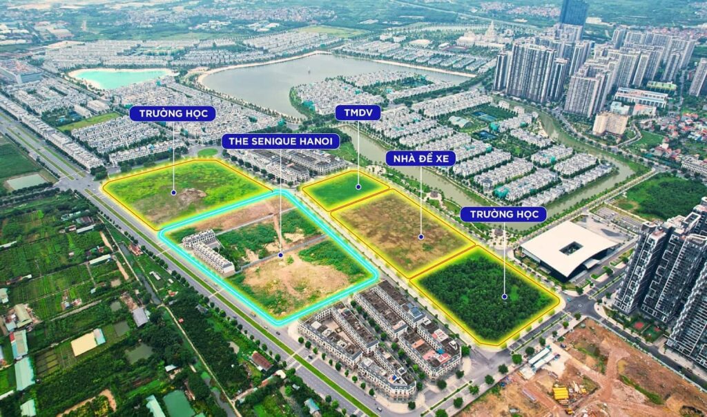 Vị trí đắc địa của dự án The Senique Hanoi Capitaland