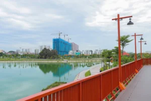 Bên cạnh uy tín của chủ đầu tư, khách hàng vẫn ưa thích có thể được “mắt thấy tay sờ” hạ tầng và tiện ích của dự án để an tâm ra quyết định xuống tiền.