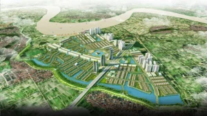 Thành phố sinh thái Alluvia City nằm ven dòng sông Hồng