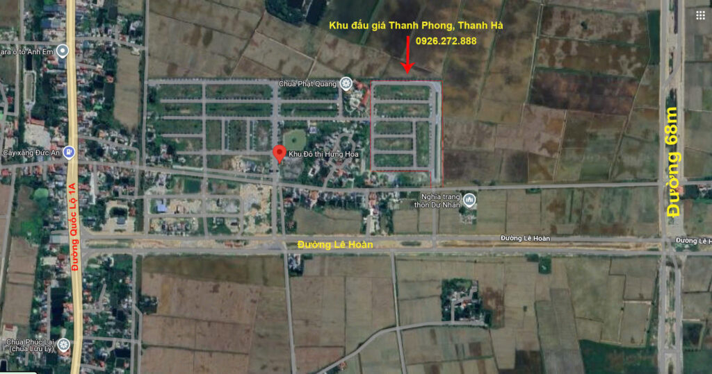 Đất đấu giá Xã Thanh Phong và Thanh Hà