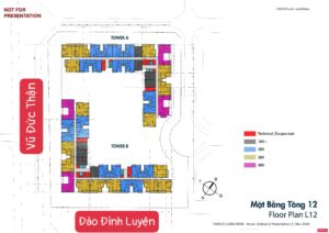 mặt bằng Taseco Long Biên