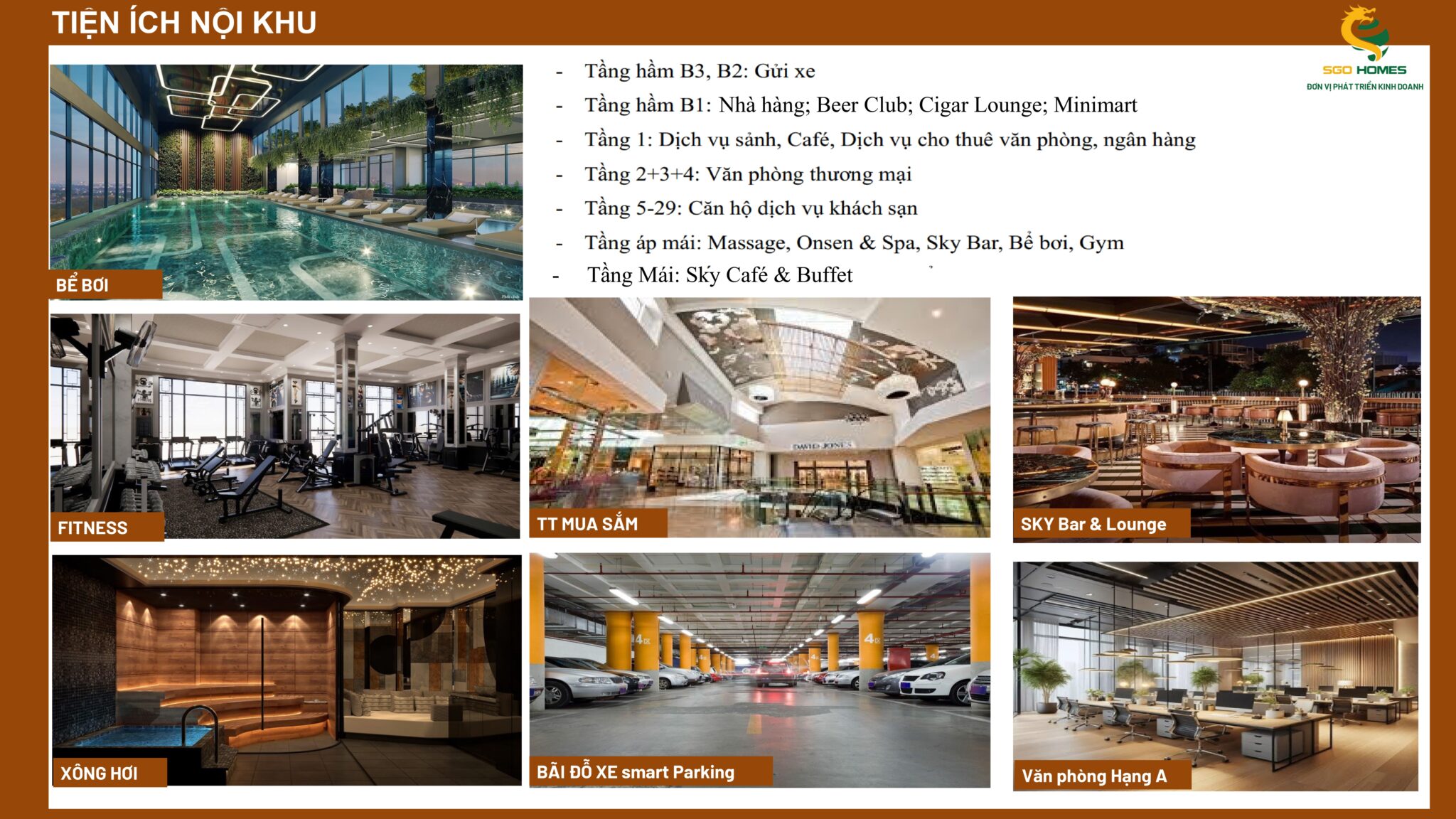 Tiện ích dự án TIG Infinity