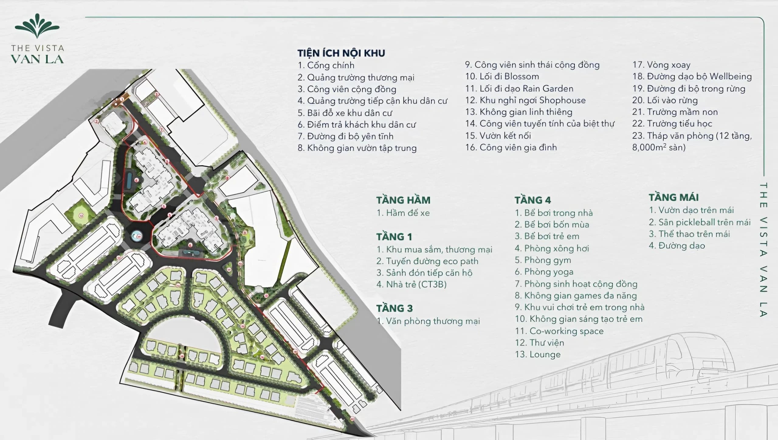 Tiện ích the Vista Văn La