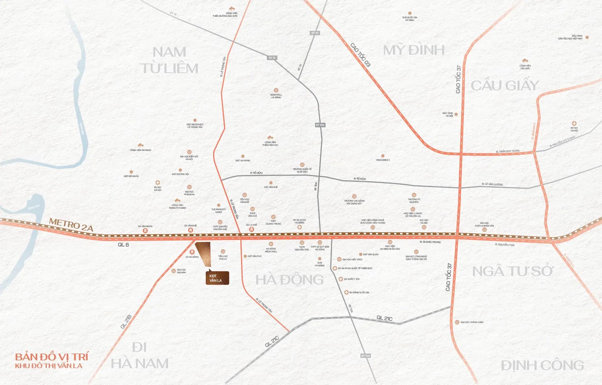 Vị trí The Vista Văn La